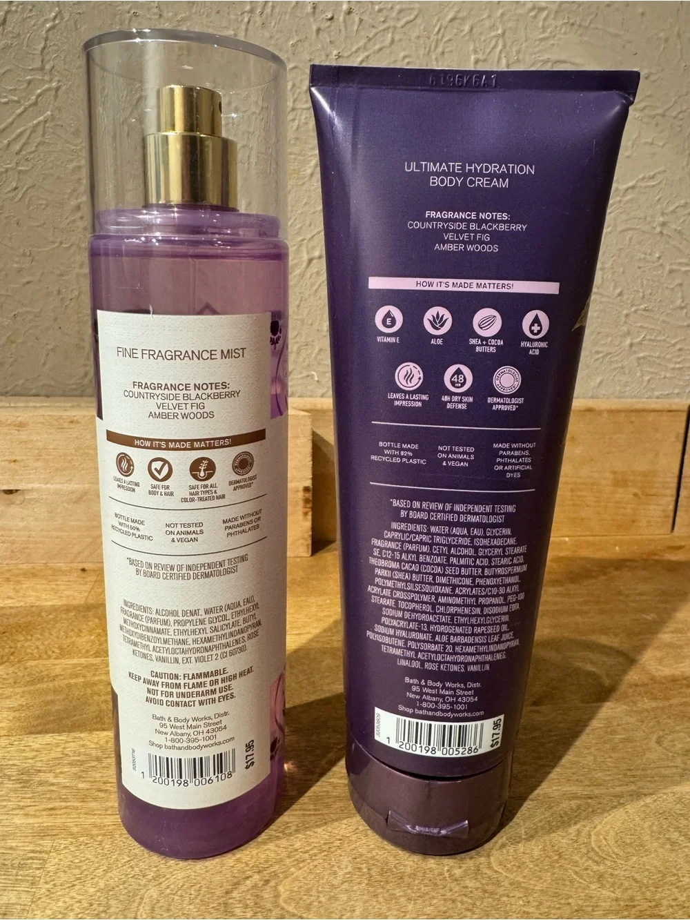 NWT Wild Blackberry Jam Fragrance Mist & Body Cream Bundle